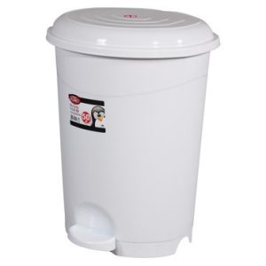 PEDÁLOS SZEMETES 22 L-ES LUXURY FEHÉR