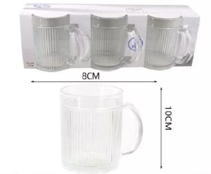 BÖGRE ÜVEG EGYENESFALÚ 8X10 CM 3 DB-OS