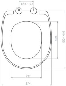 WC ÜLŐKE ROYAL FEHÉR, FÉKES 1400 GR.