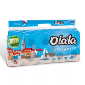 WC PAPÍR OLALA PURE WHITE 3 RÉTEGŰ 10 TEKERCSES