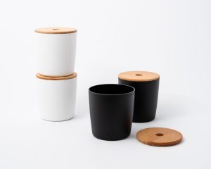 TÁROLÓ FÜRDŐSZOBAI LIFE-STYLE BÜKKFA TETŐVEL 12x13 CM