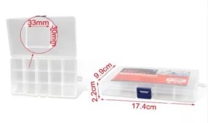 RENDSZEREZŐ DOBOZ 15 REKESZES 17X21X10 CM