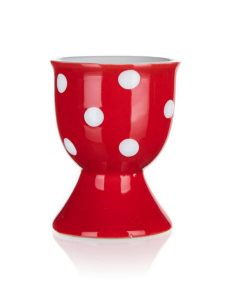 TOJÁSTARTÓ KERÁMIA, PIROS PÖTTYÖS 7 CM  VETRO 10#