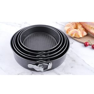 TORTAFORMA KEREK 3 RÉSZES  24/26/28 CM SZÉNACÉL