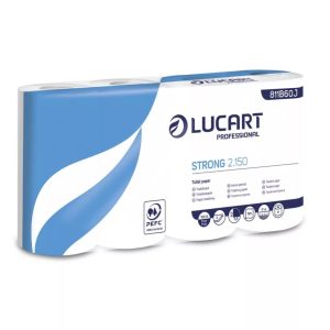 WC PAPÍR LUCART STRONG 2 RÉTEG, 150 LAPOS, 8 TEK./CSOM.