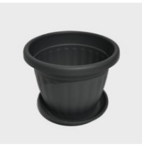 VIRÁGCSERÉP IL-PE 35 CM, ANTRACIT 14 L