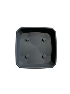 VIRÁGCSERÉP IL-PE SZÖGLETES ALÁTÉT 26,5x26,5 CM,ANTRACIT,