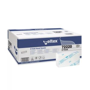 KÉZTÖRLŐ Z HAJTOTT 2 RÉTEGŰ CELTEX 20,5X24 CM 150 LAP/CS