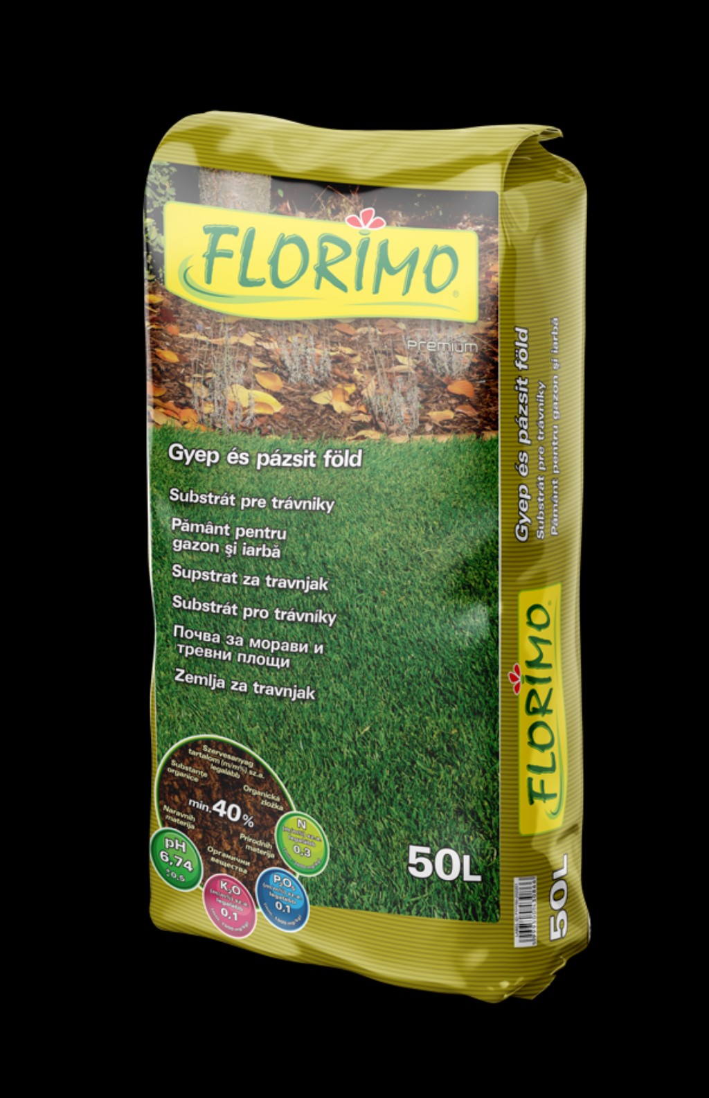 VIRÁGFÖLD 50L GYEP ÉS PÁZSIT FLORIMO 48#