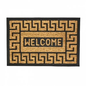 LÁBTÖRLŐ GUMI KÓKUSZ WELCOME GREEK 60X40 CM