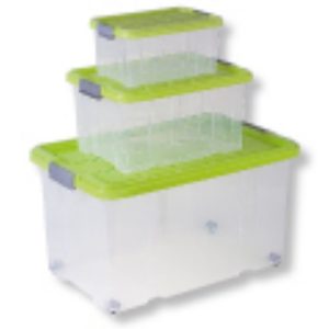 TÁROLÓDOBOZ EURO NAGY FEDÉL+KERÉK 39*59*32,5 CM