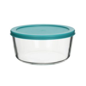 ÉTELTÁROLÓ ÜVEG+FEDÉL 1652 ML KEREK