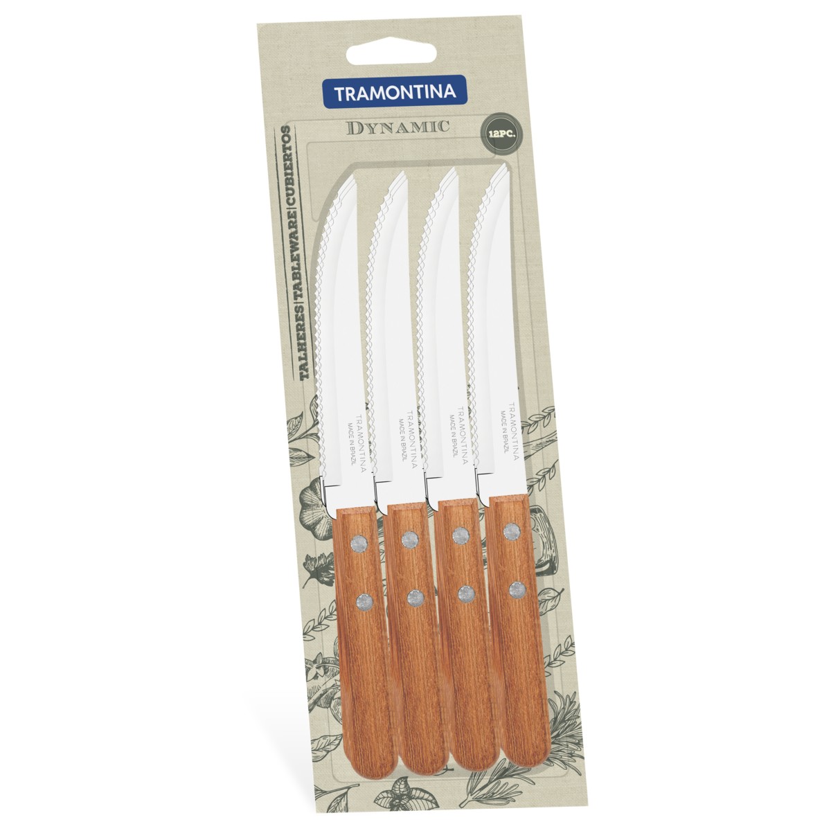 KÉS TRAMONTINA DYNAMIC STEAK RECÉS 12DB/BLISZTER 22300/905 20#