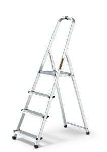 LÉTRA ALU 4 LÉPCSŐS HL-400-4S, 125 KG