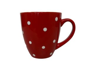 BÖGRE PIROS FEHÉR PÖTTYÖS 400ml MAT 268587