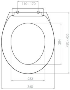 WC ÜLŐKE SMART FEHÉR, FÉKES 1180 GR.